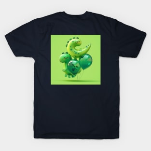 Dinosaur Balloons V T-Shirt